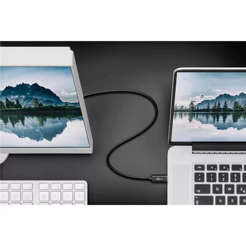 Goobay USB-C - DisplayPort. uros/uros. musta