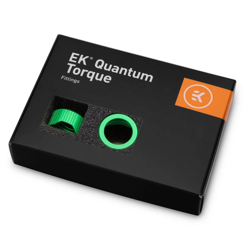 EK Water Blocks EK-Quantum Torque -puristusrengas, 6 kpl:n pakkaus, HDC 16 - vihreä