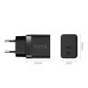 Crong seinälaturi Ultra Compact GaN 35W PD 3.0 2x USB-C (musta)