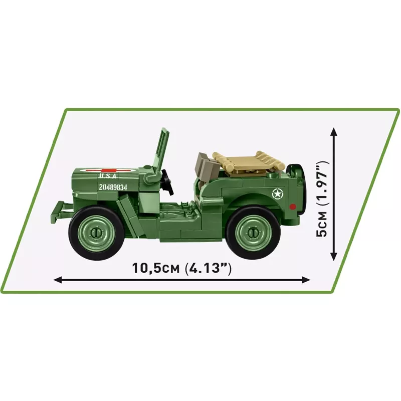 COBI-palikat Medical Willys MB 130 osaa 6 vuotta