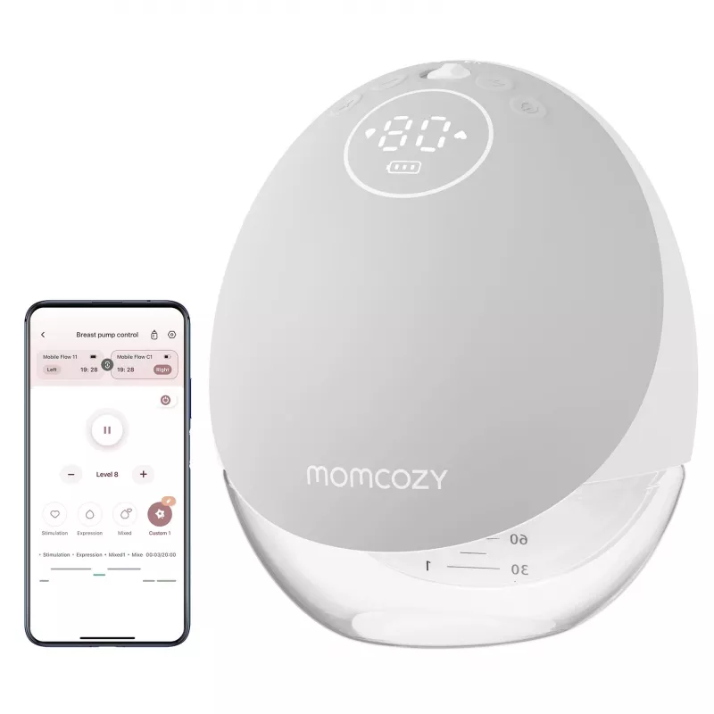 Rintapumppu Momcozy M9 single harmaa