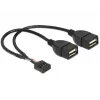Sisäinen USB-kaapeli DeLOCK 83292 0,2 m liitin-liitin