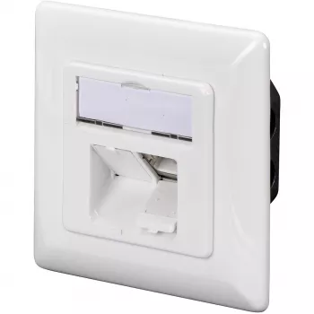 DIGITUS DN-9005-N - liitäntärasia, uppoasennus - RJ-45 x 2 - RAL 9010 - 2 porttia (DN-9005-N)