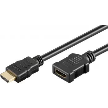 Goobay 76270 HDMI-kaapeli 1,5 m HDMI Type-A uros-naaras 48 Gbit/s
