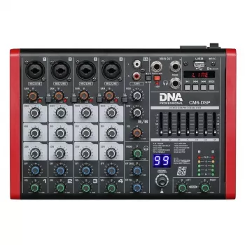Audiomikseri DNA CM6-DSP USB MP3 Bluetooth