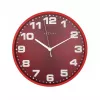 NeXtime kello 3053ro Dash Red, Ø35 cm, seinäkello, punainen/hopea