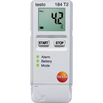 TESTO 184 T2 lämpötiladataloggeri, datataltioija, 40000 mittausta, -35 ... +70 °C, 0,1 °C (0572 1842)