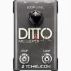Mikrofonilooperi TC‑Helicon Ditto Mic Looper mikrofonitulolla (malli 000-DDU01-00010)