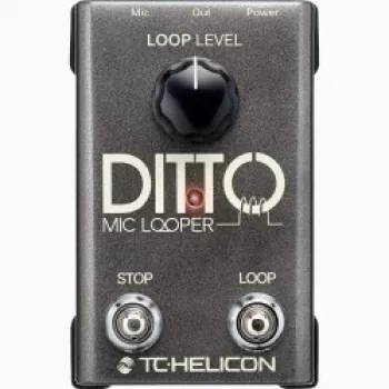 Mikrofonilooperi TC‑Helicon Ditto Mic Looper mikrofonitulolla (malli 000-DDU01-00010)