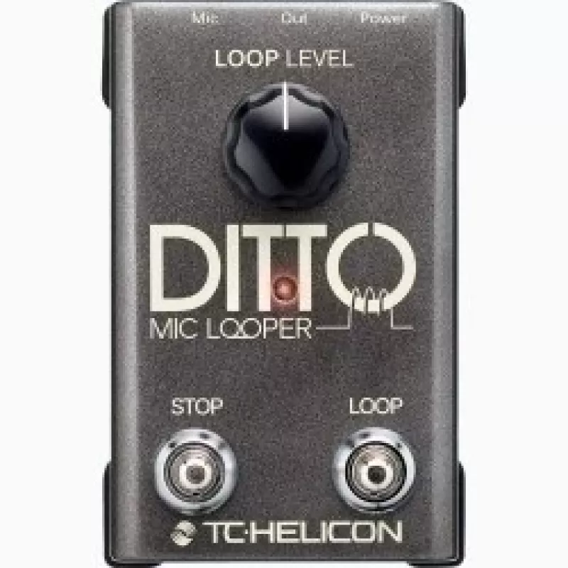 Mikrofonilooperi TC‑Helicon Ditto Mic Looper mikrofonitulolla (malli 000-DDU01-00010)