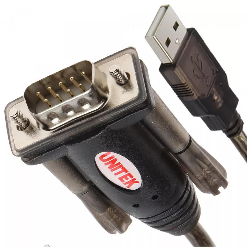 UNITEK Y-105A sarjakaapeli musta 1,5 m USB Type-A DB-9