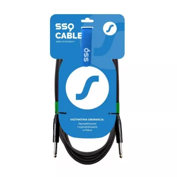 Audio TS-kaapeli SSQ Mono 6,3 mm (1/4 tuumaa) — 7 m, 6 mm AD, PVC-suojattu, 85Ω ±5Ω