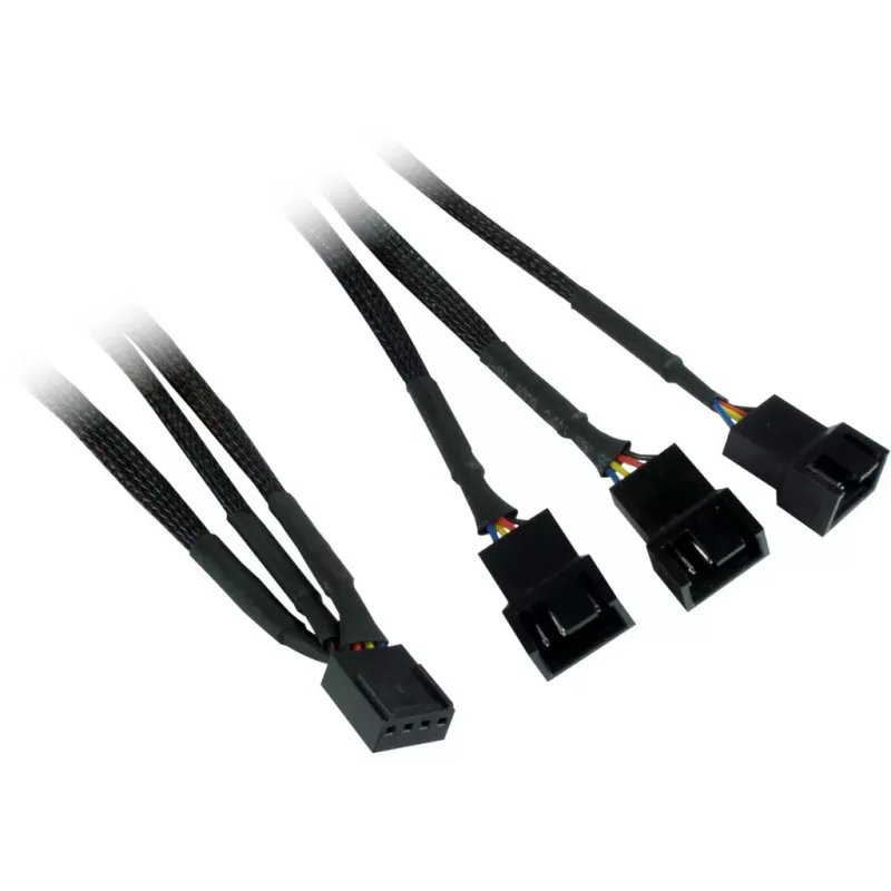 Inter-Tech Argus RS-06 RGB-tuulettimien sarja, 3 kpl, 120 mm (120x120x25), RF, musta/valkoinen