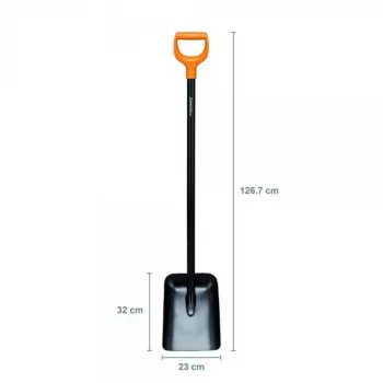 Fiskars Solid -metallikauha D-kahvalla