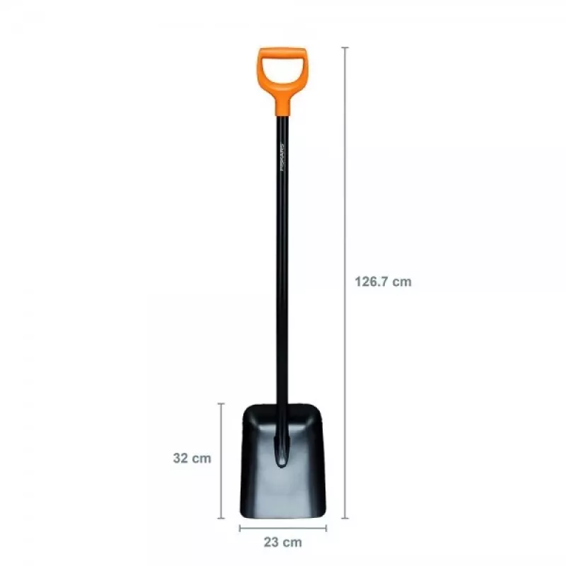 Fiskars Solid -metallikauha D-kahvalla
