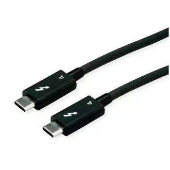 USB-kaapeli ROLINE 11.02.9043 0,5 m USB 3.2 Gen 1 USB-C musta