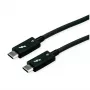 USB-kaapeli ROLINE 11.02.9043 0,5 m USB 3.2 Gen 1 USB-C musta