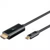 Goobay USB-C - HDMI -kaapeli 4K 60 Hz 1 m musta - uros> HDMI (75696)