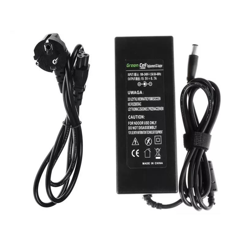 Virtalähde Green Cell AD35P 130 W AC/DC 19,5 V 6,7 A kannettaviin, sisäkäyttöön, musta