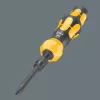 Wera 05018110001 Kraftform Kompakt 900 Set 1 ruuvimeisselisarja iskuruuvimeisselillä ja kärjillä, 19 kpl, 1/4", musta/keltainen