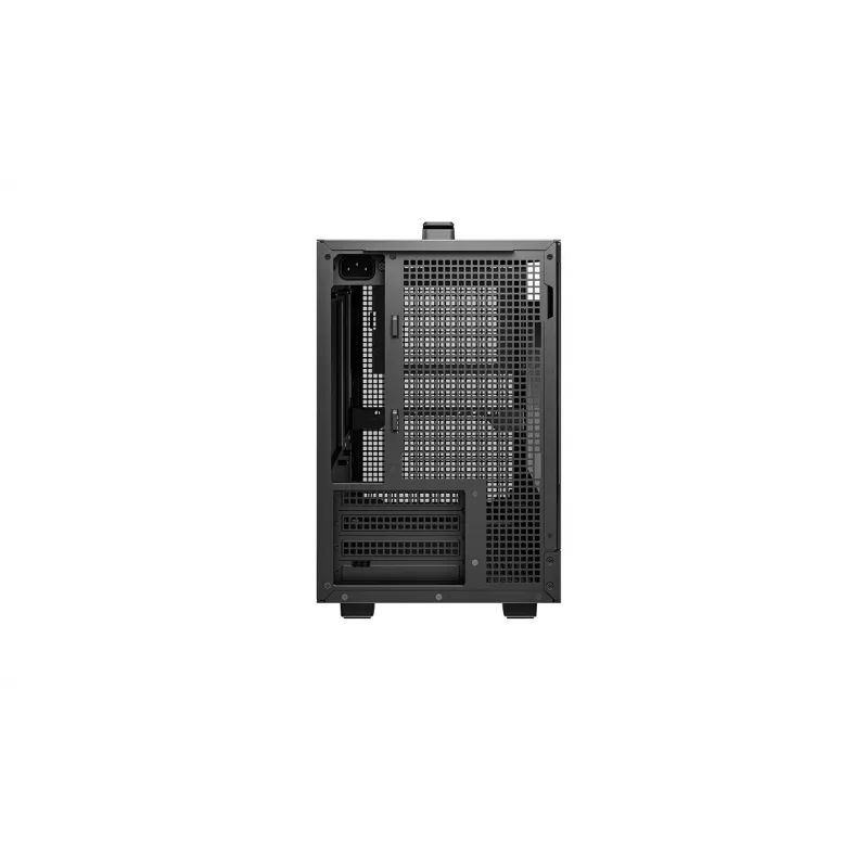DeepCool CH160 PLUS R-CH160-BKNGM0-G kompakti (SFF) tietokonekotelo, Mini-ITX/Micro-ATX, karkaistu lasi, musta