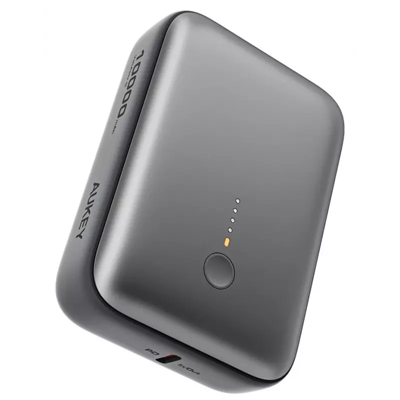 AUKEY 157000 varavirtalähde 10000 mAh harmaa