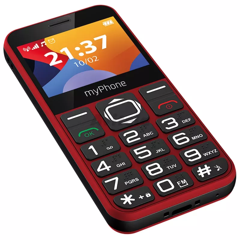 myPhone Halo 3 matkapuhelin, 2,31 tuuman IPS, Single SIM, 1000 mAh, punainen
