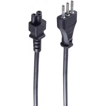 Virtakaapeli musta 1,8 m ShiverPeaks BSIT60001