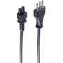 Virtakaapeli musta 1,8 m ShiverPeaks BSIT60001