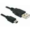 USB-kaapeli DeLOCK USB 2.0-A / USB mini-B 5pin 0,70 m