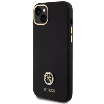 GUESS | GUHCP15M4DGPK | takakansi | Apple | iPhone 15 Plus/14 Plus | TPU, silikoni, mikrofiber | musta