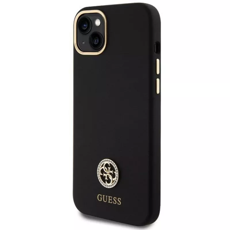 GUESS | GUHCP15M4DGPK | takakansi | Apple | iPhone 15 Plus/14 Plus | TPU, silikoni, mikrofiber | musta