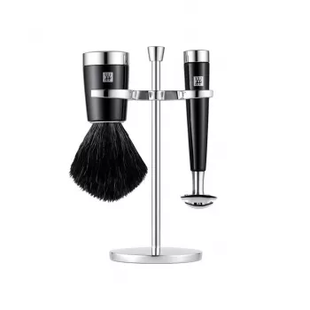 ZWILLING CLASSIC 3-osainen parranajosetti partahöylällä, siveltimellä ja telineellä