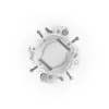 Ubiquiti UACC-Wave-AP-Micro-Mount tolppakiinnike 4 Wave AP Micro -laitteelle, ruostumaton teräs, 25–76 mm tolppa, valkoinen