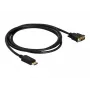 Delock kaapeli DisplayPort 1.1 uros > DVI 24+1 uros passiivinen 1 m musta (82590)