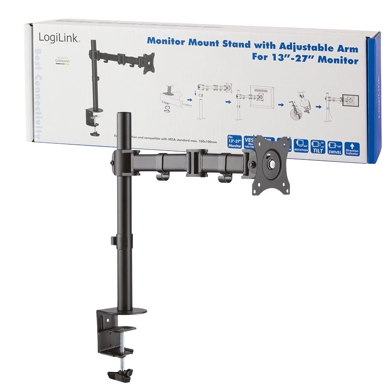 LogiLink BP0021 näyttöteline / jalusta 68,6 cm (27) pöytä musta