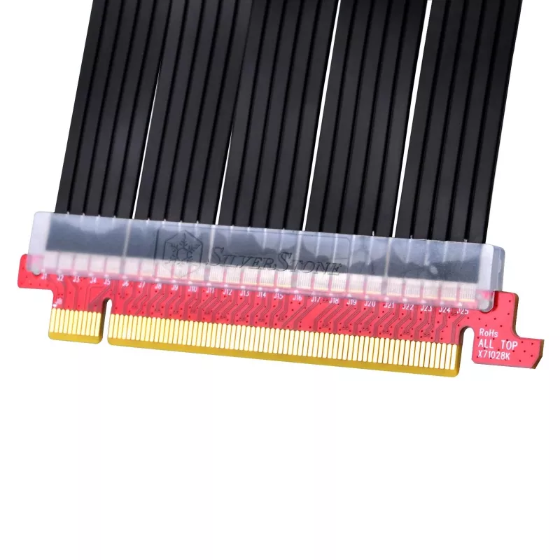 SilverStone SST-RC04B-400 PCIe x16 -riser-kaapeli, PCIe 3.0, 40 cm, musta