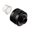 Liitin Alphacool 17473 — messinki 23 mm korkeus, 26 mm halkaisija, musta