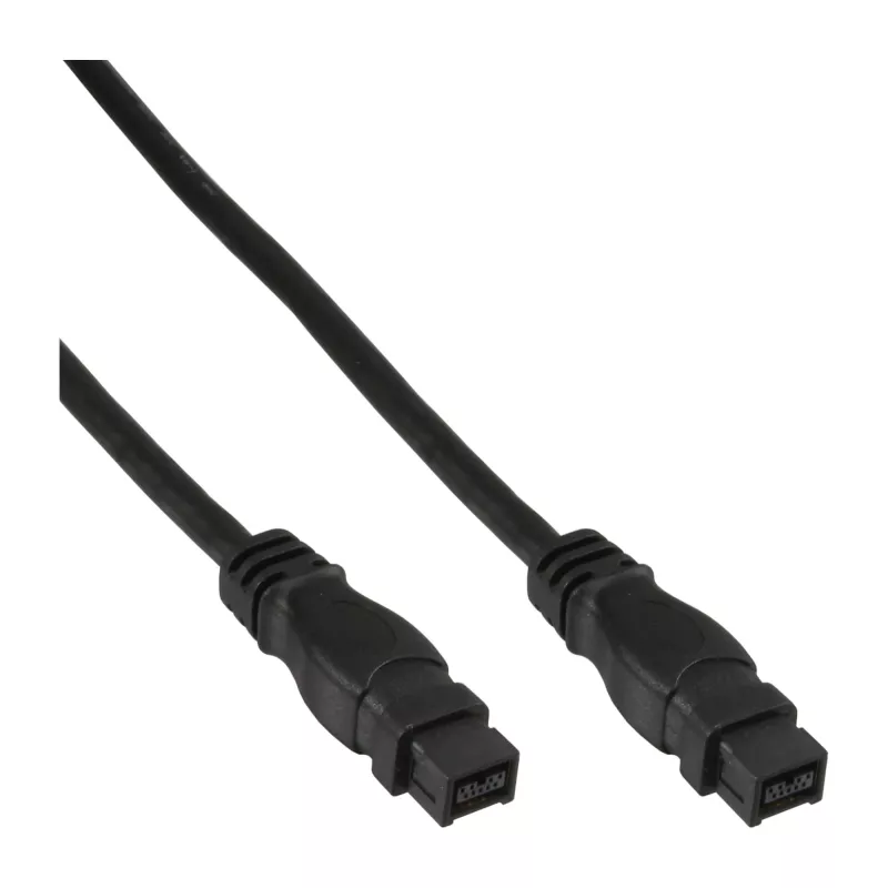 FireWire 800 -kaapeli InLine 39902 1,8 m pistoke/pistoke musta