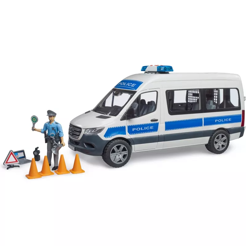 Mercedes-Benz Poliisi Sprinter -setti figuurilla ja valo-/äänimoduulilla
