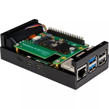 Raspberry Pi RB-ALUCASEP5-M2 musta