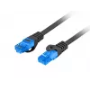 LANBERG Cat6a S/FTP RJ-45 -verkkokaapeli PCF6A-10CC-0500-BK, 5 m, LSZH, 26 AWG, CCA, musta