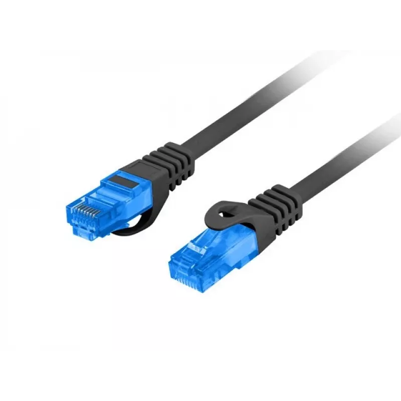 LANBERG Cat6a S/FTP RJ-45 -verkkokaapeli PCF6A-10CC-0500-BK, 5 m, LSZH, 26 AWG, CCA, musta