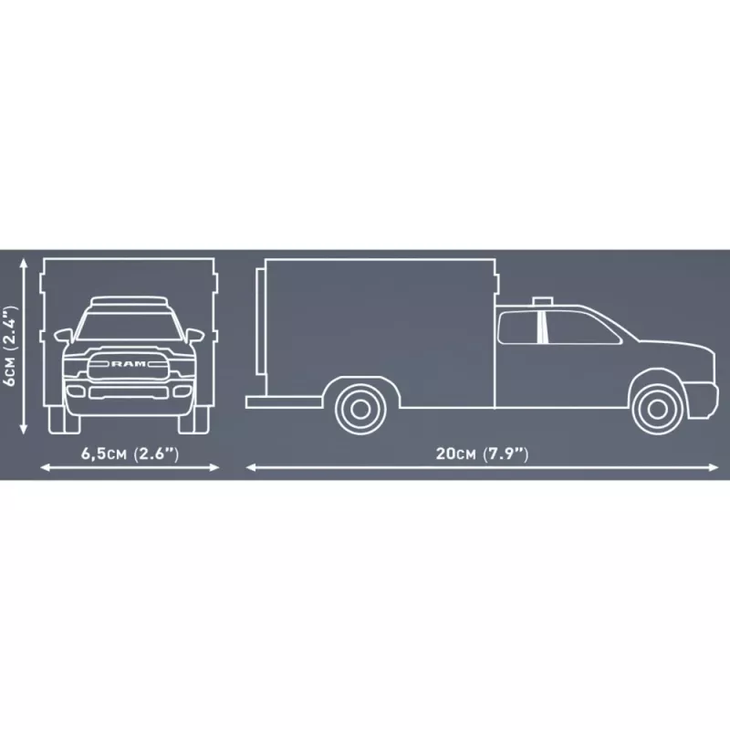 Rakennuslelu Cobi RAM 3500 Ambulance malli 24609 rakennuspalikkasarja