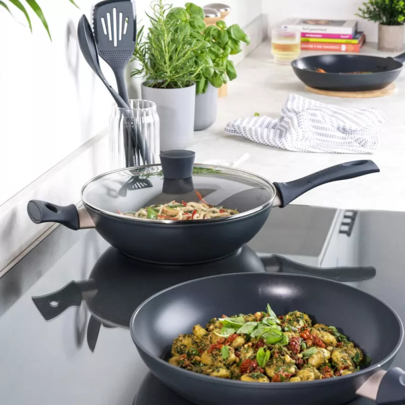 Wok-pannu Salter BW12267EU7 28 cm tarttumaton, induktiokäyttöön sopiva