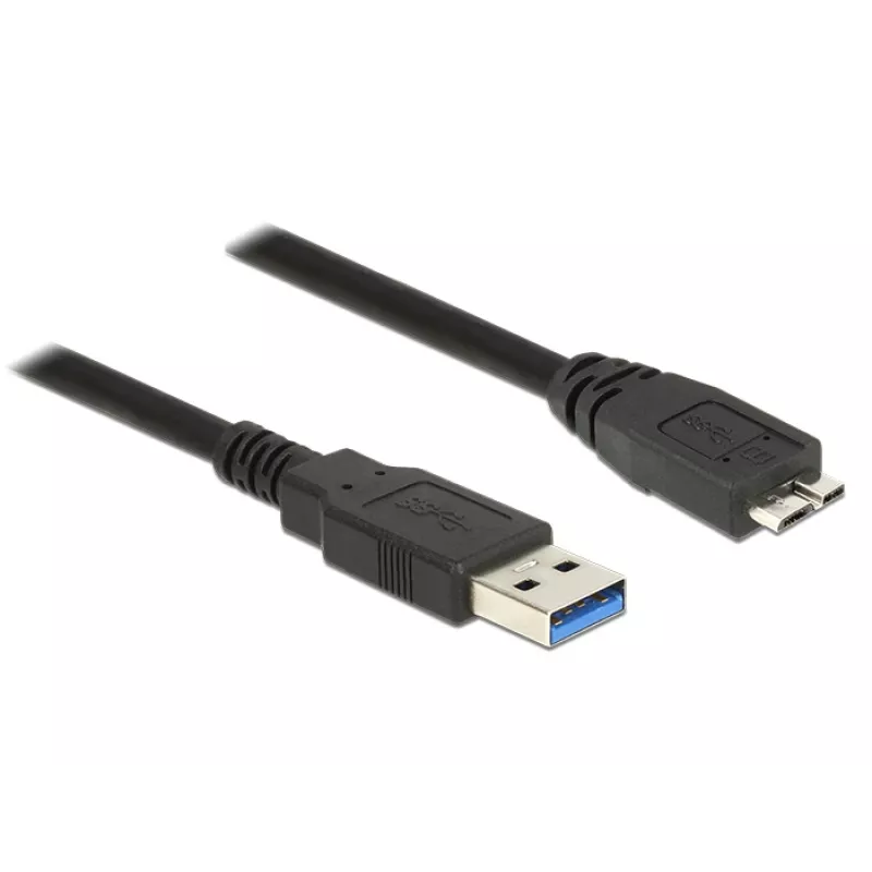 USB-kaapeli DeLOCK 85074 USB 3.2 Gen 1 2 m USB A Micro-USB B musta