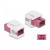 DeLOCK Keystone-moduuli SC Simplex -liitäntä SC Simplex -liitäntään