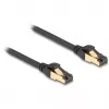 DeLOCK RJ45 verkkokaapeli Cat.6A uros-uros S/FTP musta 3 m