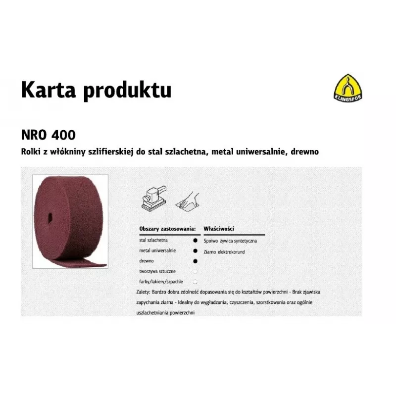 K.NON-WOVEN ROLL 150 mm NRO 400 /10 mb *