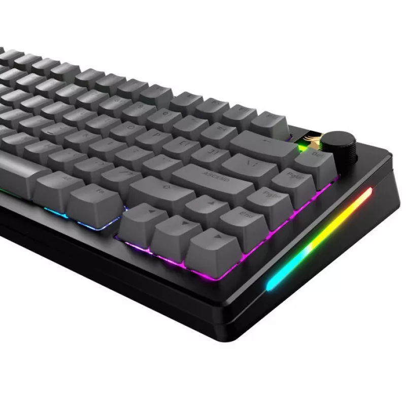 Näppäinhatut GLORIOUS GPBT Basics PBT Dye-Sub Armor harmaa ANSI-asettelu